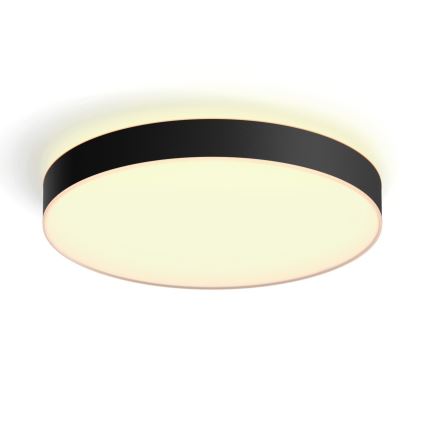 Philips - Plafoniera da soffitto dimmerabile Hue LED/48W/230V 2200-6500K Ø 551 mm nera + telecomando