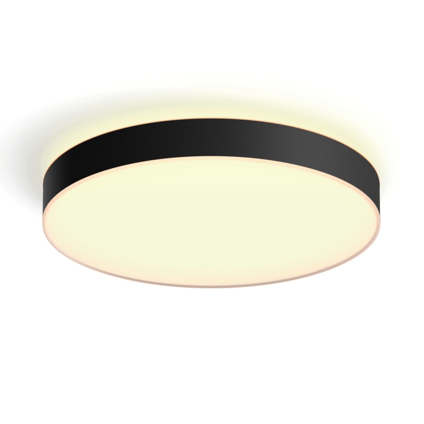 Philips - Plafoniera da soffitto dimmerabile Hue LED/48W/230V 2200-6500K Ø 551 mm nera + telecomando