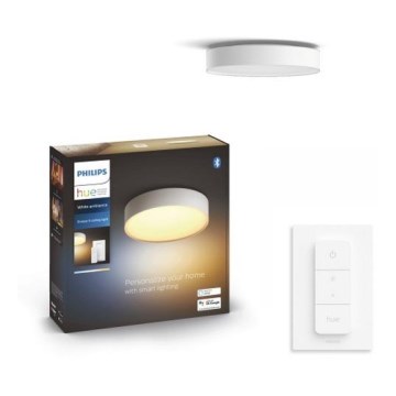 Philips - Plafoniera LED dimmerabile Hue LED/9,6W/230V 2200–6500K Ø 261 mm bianco + telecomando