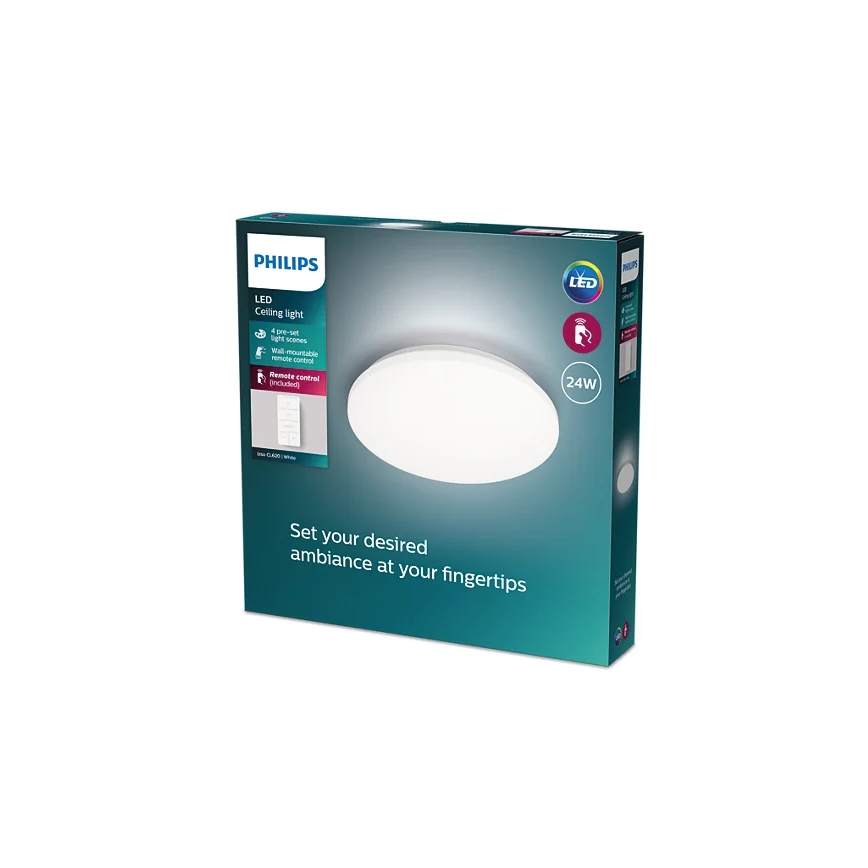 Philips - Plafoniera LED dimmerabile LED/24W/230V 2700-6500K + telecomando