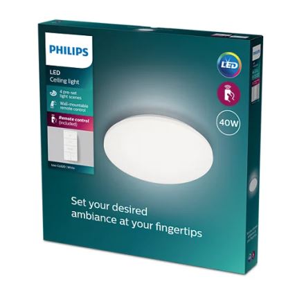 Philips - Plafoniera LED dimmerabile LED/40W/230V 2700-6500K + telecomando