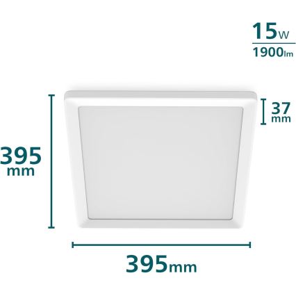 Philips - Plafoniera LED dimmerabile LED/15W/230V 2700K 39,5x39,5 cm