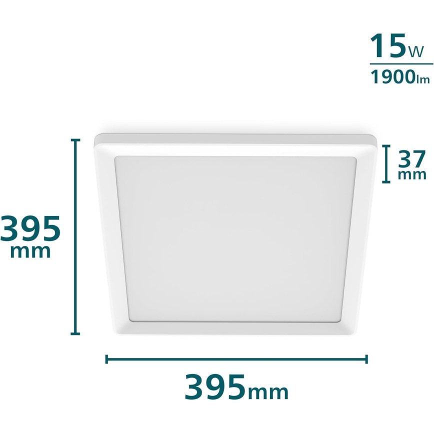 Philips - Plafoniera LED dimmerabile LED/15W/230V 2700K 39,5x39,5 cm