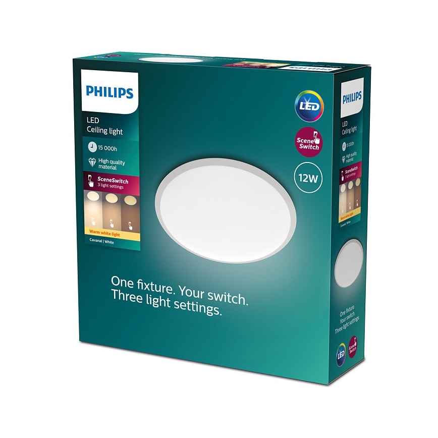 Philips - Plafoniera LED dimmerabile SCENE SWITCH LED/12W/230V