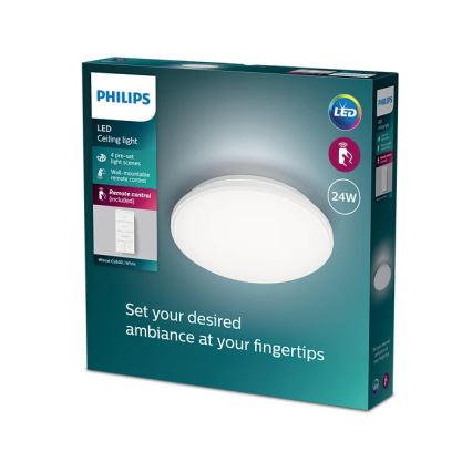 Philips - Plafoniera LED dimmerabile LED/24W/230V 2700-6500K + telecomando