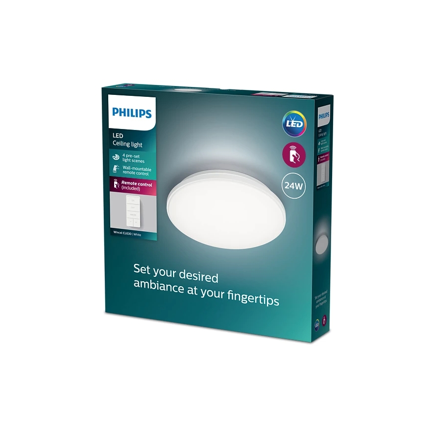 Philips - Plafoniera LED dimmerabile LED/24W/230V 2700-6500K + telecomando