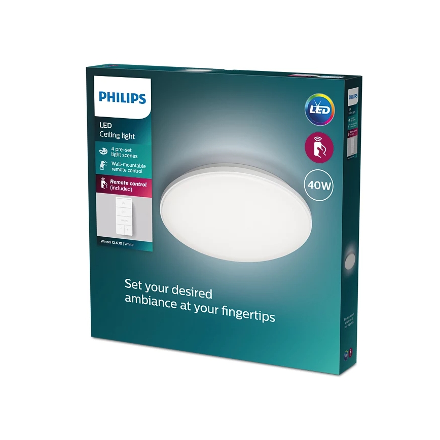 Philips - Plafoniera LED dimmerabile LED/40W/230V 2700-6500K + telecomando