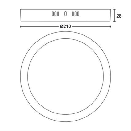 Philips -  Plafoniera LED LED/12W/230V 2700K bianca