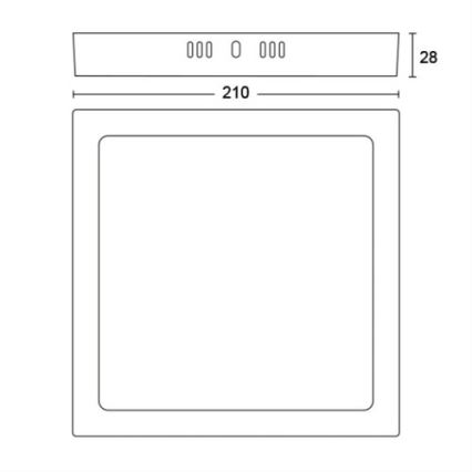 Philips -  Plafoniera LED LED/12W/230V 2700K bianca