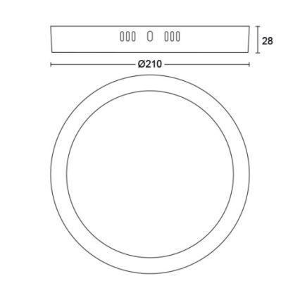 Philips -  Plafoniera LED LED/12W/230V 2700K nera