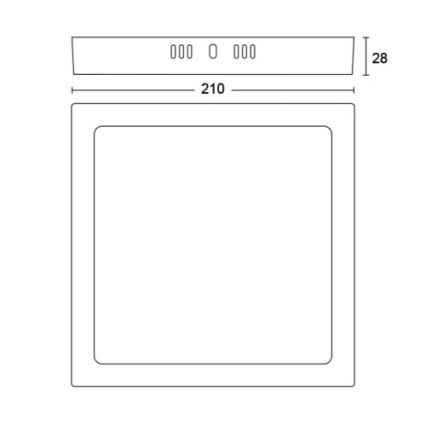 Philips -  Plafoniera LED LED/12W/230V 2700K nera