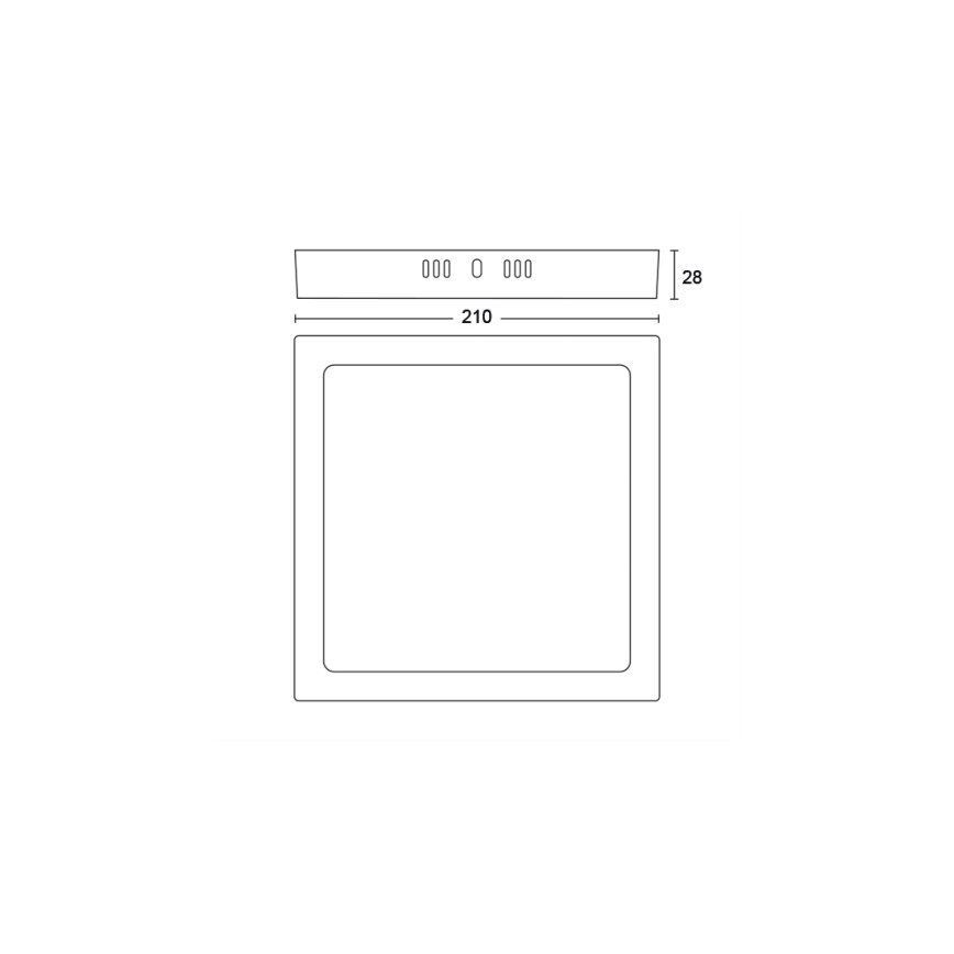 Philips -  Plafoniera LED LED/12W/230V 2700K nera