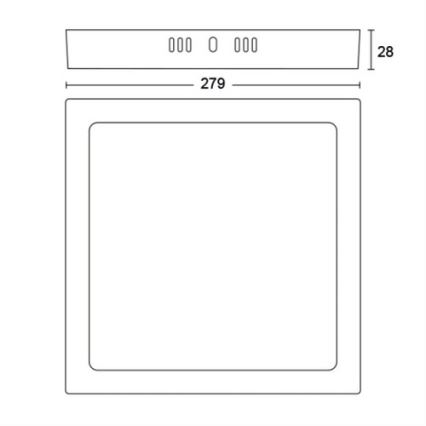 Philips -  Plafoniera LED LED/20W/230V 2700K bianca