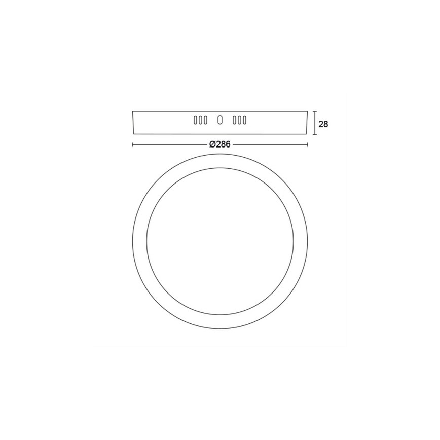 Philips -  Plafoniera LED LED/20W/230V 2700K nera