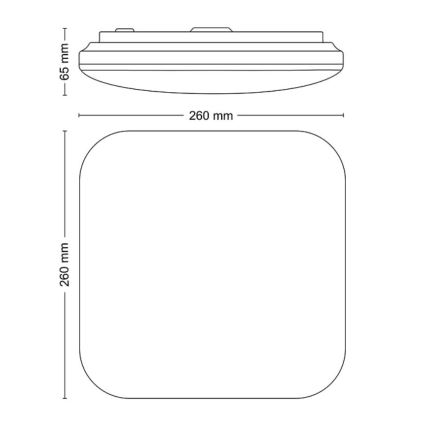 Philips - Plafoniera LED LED/12W/230V 2700K