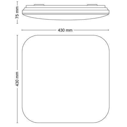Philips - Plafoniera LED LED/24W/230V 2700K
