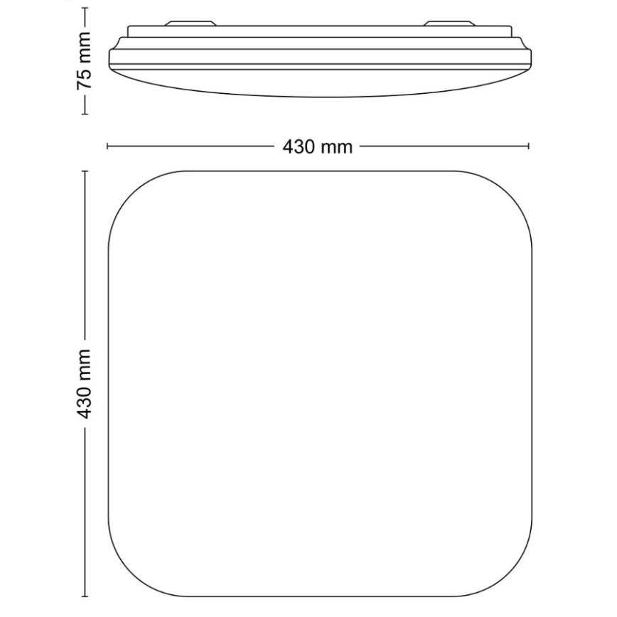 Philips - Plafoniera LED LED/24W/230V 2700K
