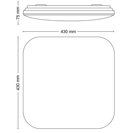 Philips - Plafoniera LED LED/24W/230V 4000K