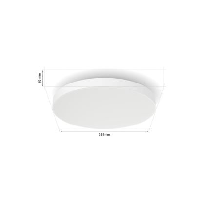 Philips - Plafoniera LED RGBW dimmerabile Hue DATURA LED/48W/230V 2000-6500K