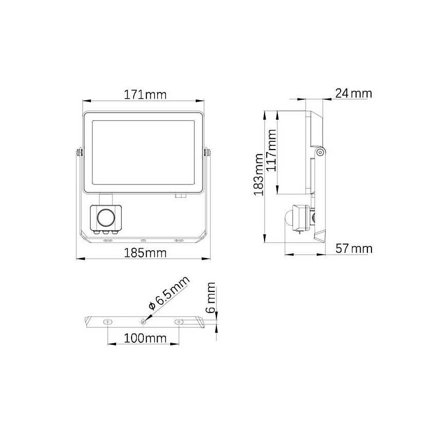 Philips - Proiettore LED da esterno con sensore PROJECTLINE LED/30W/230V IP65 4000K