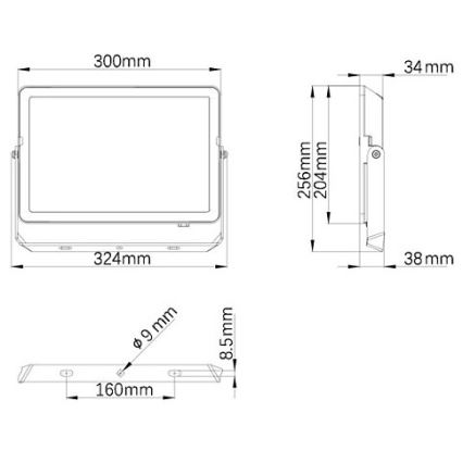 Philips - Proiettore LED da esterno PROJECTLINE LED/100W/230V IP65 3000K