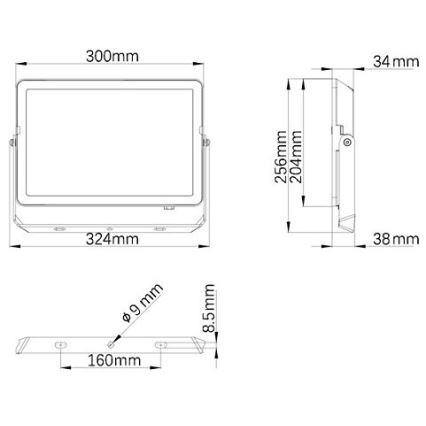 Philips - Proiettore LED da esterno PROJECTLINE LED/100W/230V IP65 4000K