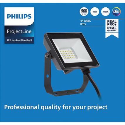 Philips - Proiettore LED da esterno PROJECTLINE LED/10W/230V IP65 3000K