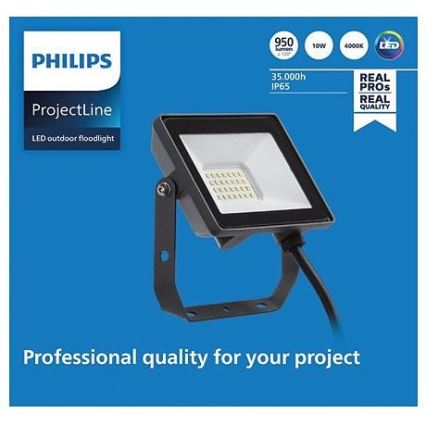 Philips - Proiettore LED da esterno PROJECTLINE LED/10W/230V IP65 4000K