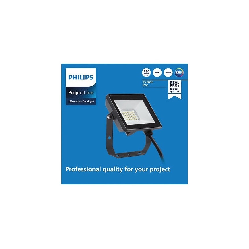 Philips - Proiettore LED da esterno PROJECTLINE LED/10W/230V IP65 4000K