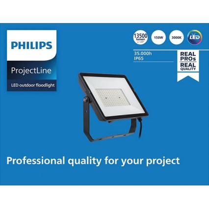 Philips - Proiettore LED da esterno PROJECTLINE LED/150W/230V IP65 3000K