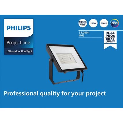 Philips - Proiettore LED da esterno PROJECTLINE LED/200W/230V IP65 3000K