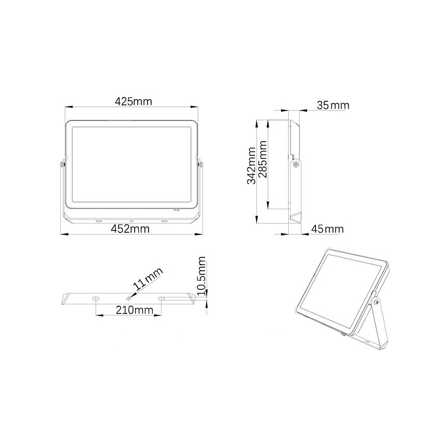 Philips - Proiettore LED da esterno PROJECTLINE LED/200W/230V IP65 3000K
