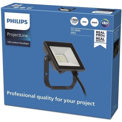 Philips - Proiettore LED da esterno PROJECTLINE LED/20W/230V IP65 4000K