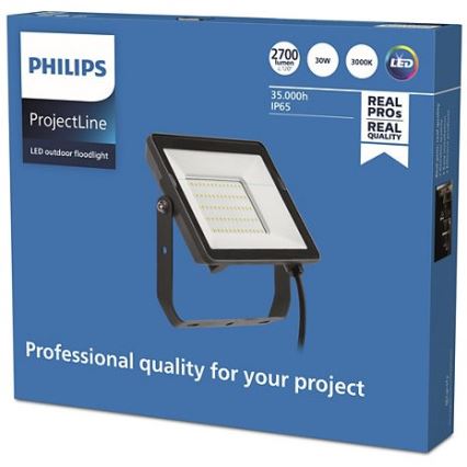 Philips - Proiettore LED da esterno PROJECTLINE LED/30W/230V IP65 3000K