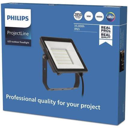 Philips - Proiettore LED da esterno PROJECTLINE LED/30W/230V IP65 4000K