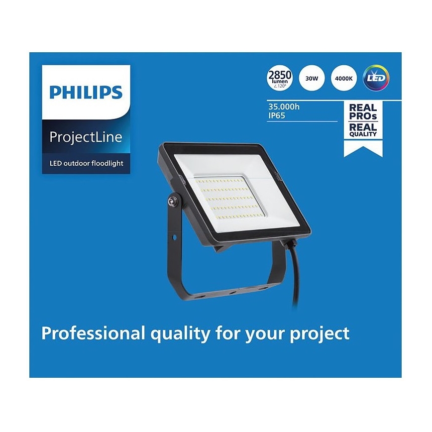 Philips - Proiettore LED da esterno PROJECTLINE LED/30W/230V IP65 4000K