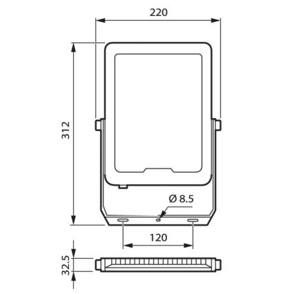 Philips - Proiettore LED LED/100W/230V 4000K IP65