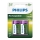 Philips R14B2A300/10 - 2 pz Batteria ricaricabile C MULTILIFE NiMH/1,2V/3000 mAh