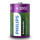 Philips R20B2A300/10 - 2 pz Batteria ricaricabile D MULTILIFE NiMH/1,2V/3000 mAh