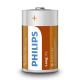 Philips R20L2F/10 - 2 pz Batteria al cloruro di zinco D LONGLIFE 1,5V