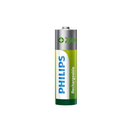 Philips R6B2A260/10 - 2 pezzi Batterie ricaricabili AA MULTILIFE NiMH/1,2V/2600 mAh