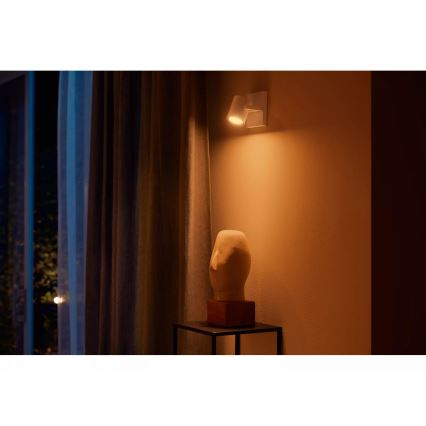 Philips - RGBW Faretto LED dimmerabile Hue ARGENTA 1xGU10/4,2W/230V 2000-6500K