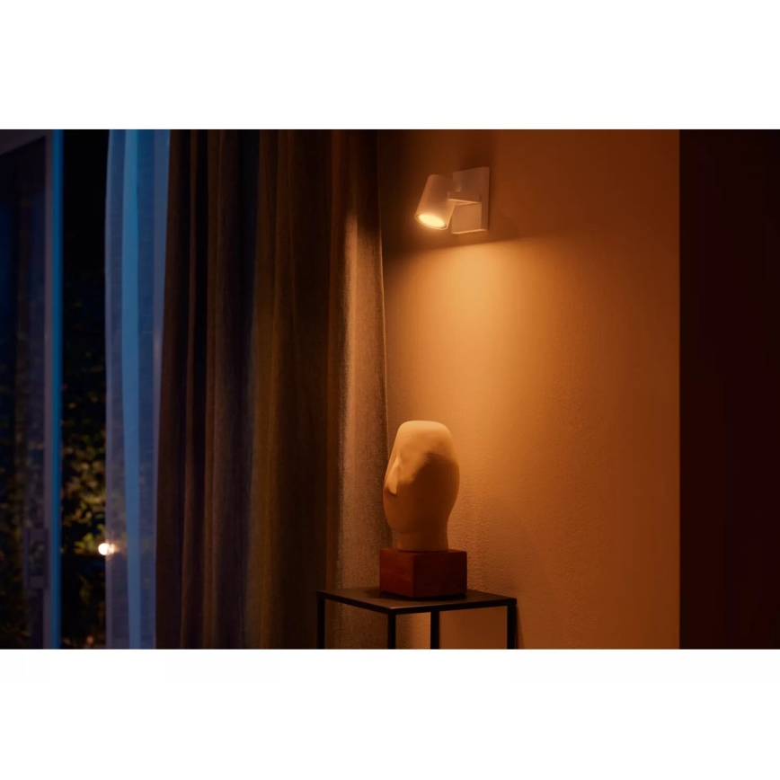 Philips - RGBW Faretto LED dimmerabile Hue ARGENTA 1xGU10/4,2W/230V 2000-6500K