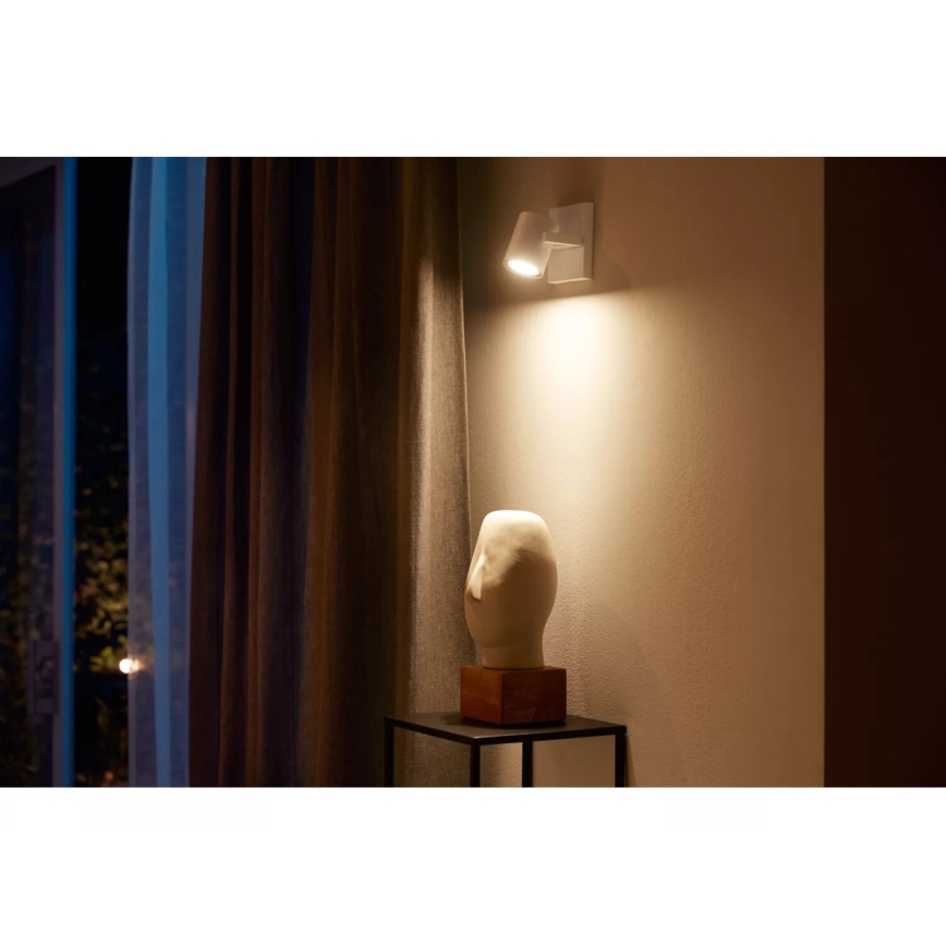 Philips - RGBW Faretto LED dimmerabile Hue ARGENTA 1xGU10/4,2W/230V 2000-6500K
