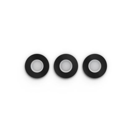 Philips - SET 3x LED RGBW Lampada da incasso dimmerabile per bagno Hue XAMENTO 1xGU10/4,2W/230V 2000-6500K IP44