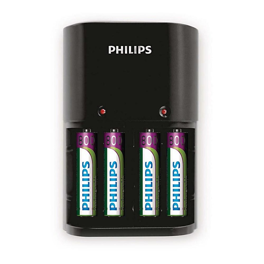 Philips SCB1450NB/12 - Caricabatterie MULTILIFE 4xAAA 800 mAh 230V