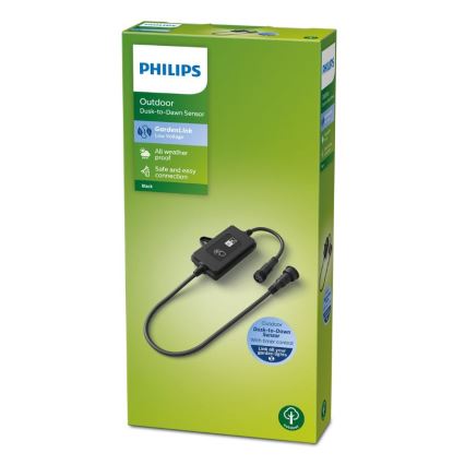 Philips - Sensore crepuscolare da esterno con timer IP44