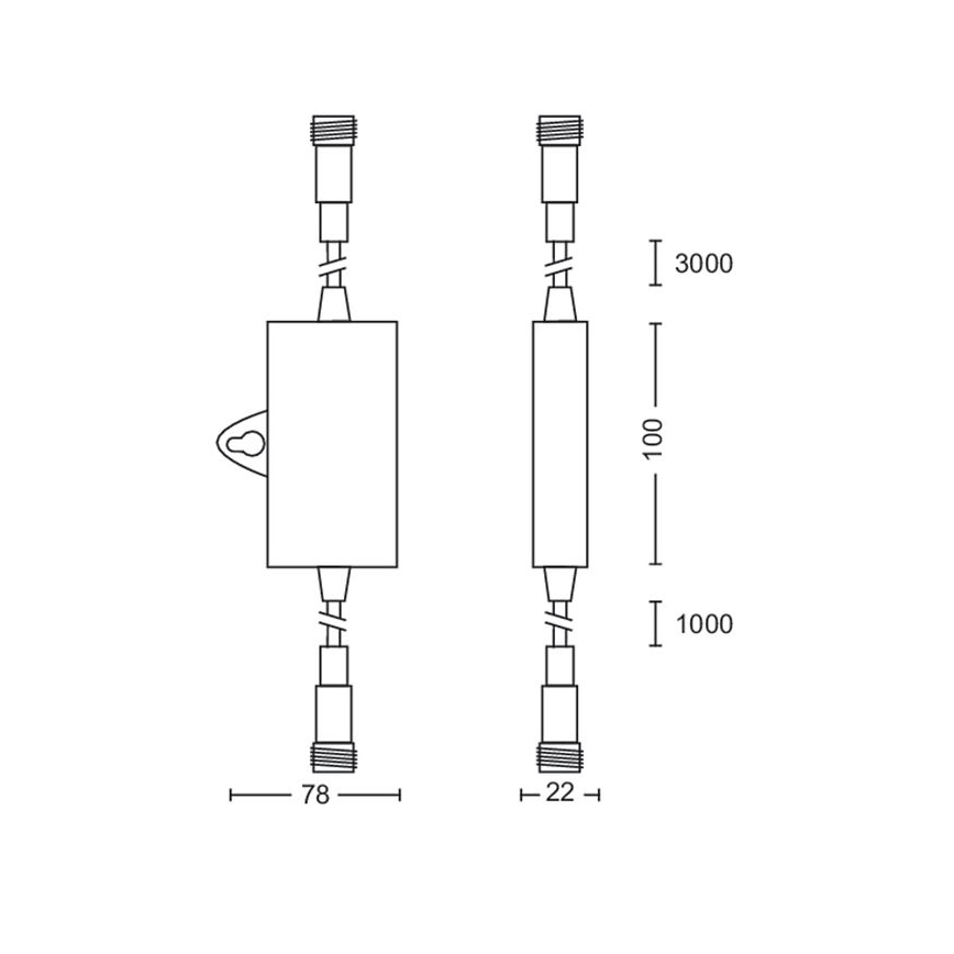 Philips - Sensore crepuscolare da esterno con timer IP44