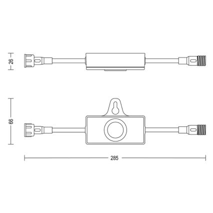 Philips - Sensore crepuscolare per esterni con timer GARDENLINK 24V IP67