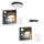 Philips - SET 1x plafoniera LED dimmerabile Hue ENRAVE Ø 42,5 cm LED/33,5W/230V + 1x plafoniera LED dimmerabile Hue Ø 26,1 cm LED/9,6W/230V + 2x telecomandi